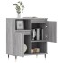 Aparador de madera contrachapada gris Sonoma 60x35x70