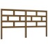 Cabecero de cama madera maciza de pino marrón miel 206x4x100