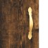 Aparador de madera de ingeniería roble ahumado 69,5x34x90