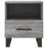 Mesitas noche 2 uds madera ingeniería gris Sonoma 40x35x47,5