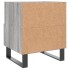 Mesitas noche 2 uds madera ingeniería gris Sonoma 40x35x47,5