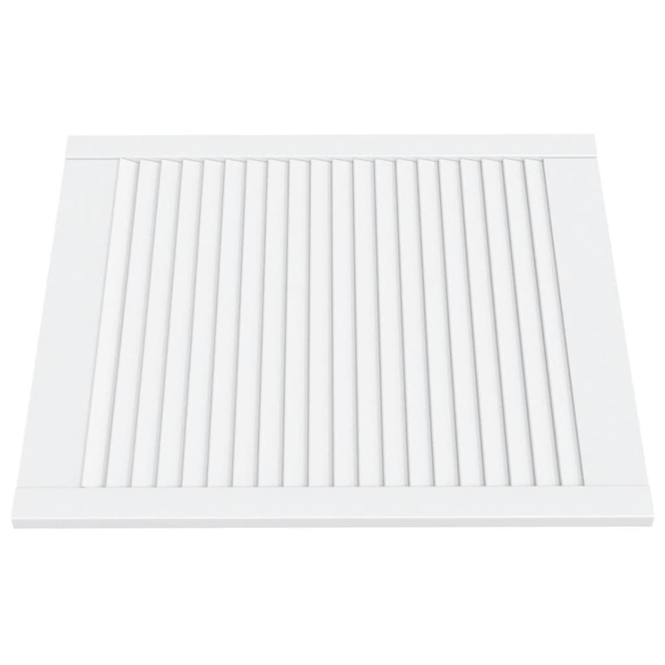 Puerta de armario lamas 2 uds madera pino blanco 69x59,4