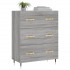 Aparador de madera de ingeniería gris Sonoma 69,5x34x90