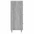 Aparador de madera de ingeniería gris Sonoma 69,5x34x90