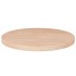Superficie de mesa redonda madera de roble sin tratar