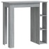Mesa alta con estante gris Sonoma 102x50x103,5