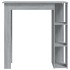 Mesa alta con estante gris Sonoma 102x50x103,5