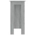 Mesa alta con estante gris Sonoma 102x50x103,5