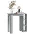 Mesa alta con estante gris Sonoma 102x50x103,5