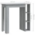 Mesa alta con estante gris Sonoma 102x50x103,5