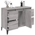 Armario de lavabo madera contrachapada gris Sonoma 80x33x60