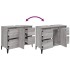 Armario de lavabo madera contrachapada gris Sonoma 80x33x60