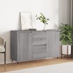 Aparador de madera de ingeniería gris Sonoma 104x35x70 cm