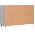 Aparador de madera de ingeniería gris Sonoma 104x35x70