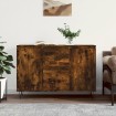 Aparador de madera de ingeniería roble ahumado 104x35x70 cm