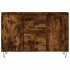 Aparador de madera de ingeniería roble ahumado 104x35x70