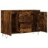 Aparador de madera de ingeniería roble ahumado 104x35x70