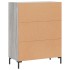 Aparador de madera de ingeniería gris Sonoma 69,5x34x90