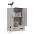 Aparador alto madera de ingeniería gris Sonoma 69,5x31x115