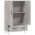 Aparador alto madera de ingeniería gris Sonoma 69,5x31x115
