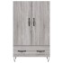 Aparador alto madera de ingeniería gris Sonoma 69,5x31x115