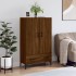Aparador alto madera de ingeniería roble marrón 69,5x31x115