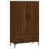 Aparador alto madera de ingeniería roble marrón 69,5x31x115