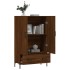 Aparador alto madera de ingeniería roble marrón 69,5x31x115
