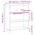 Estantería madera de ingeniería gris Sonoma 69,5x32,5x90