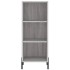 Aparador de madera de ingeniería gris Sonoma 34,5x32,5x90