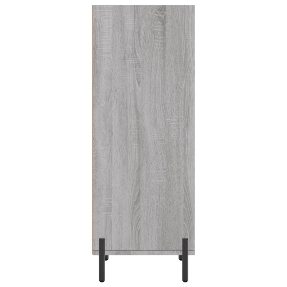 Aparador de madera de ingeniería gris Sonoma 34,5x32,5x90
