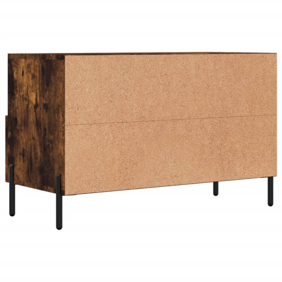 Mueble para TV madera contrachapada roble ahumado 80x36x50