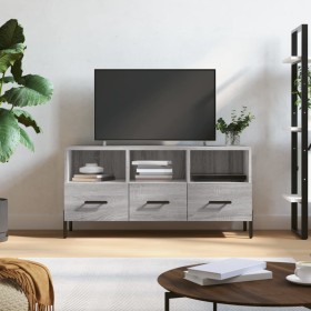 Mueble de TV madera de ingeniería gris Sonoma 102x36x50