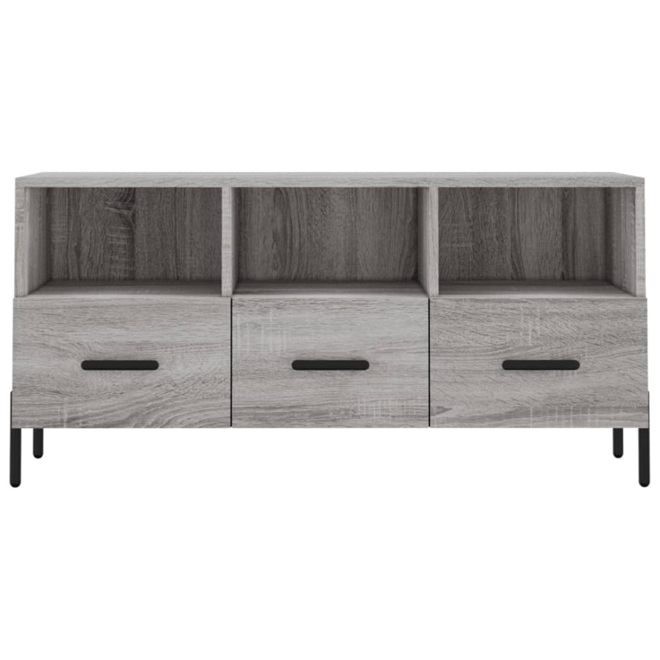 Mueble de TV madera de ingeniería gris Sonoma 102x36x50