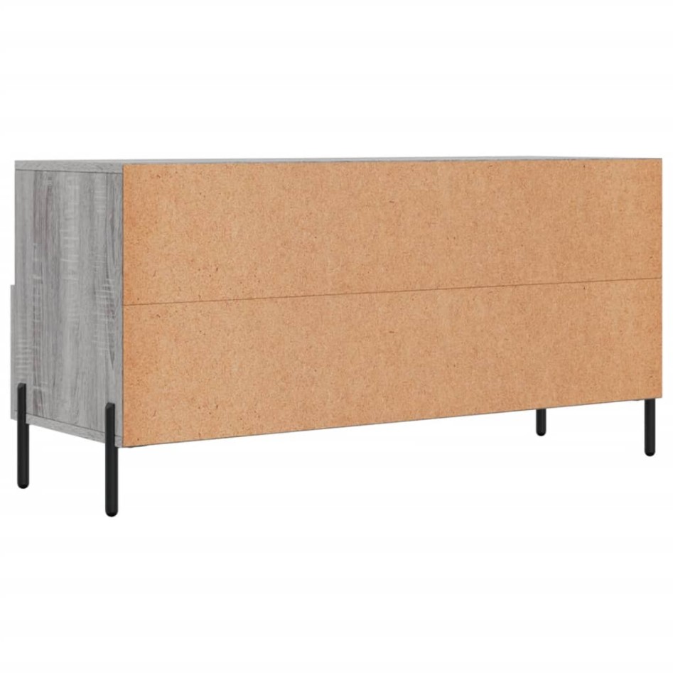 Mueble de TV madera de ingeniería gris Sonoma 102x36x50