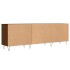 Mueble de TV madera de ingeniería roble marrón 150x30x50