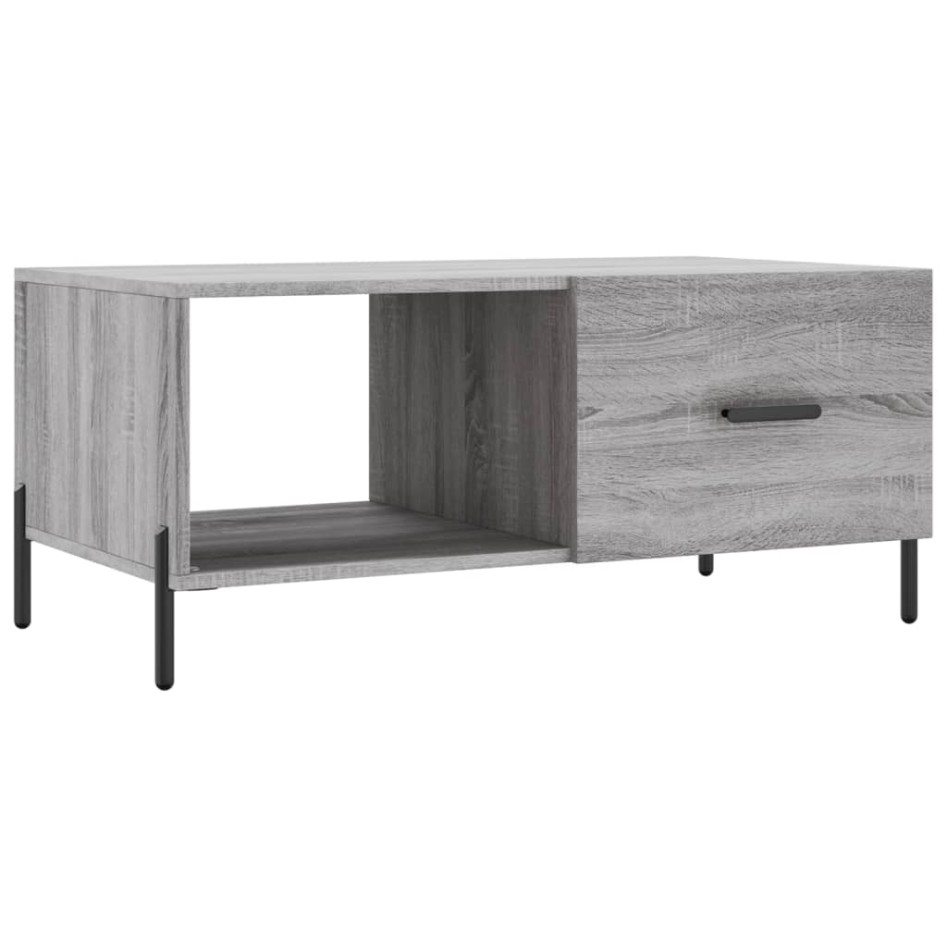 Mesa de centro madera contrachapada gris Sonoma 90x50x40