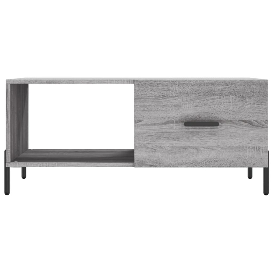 Mesa de centro madera contrachapada gris Sonoma 90x50x40