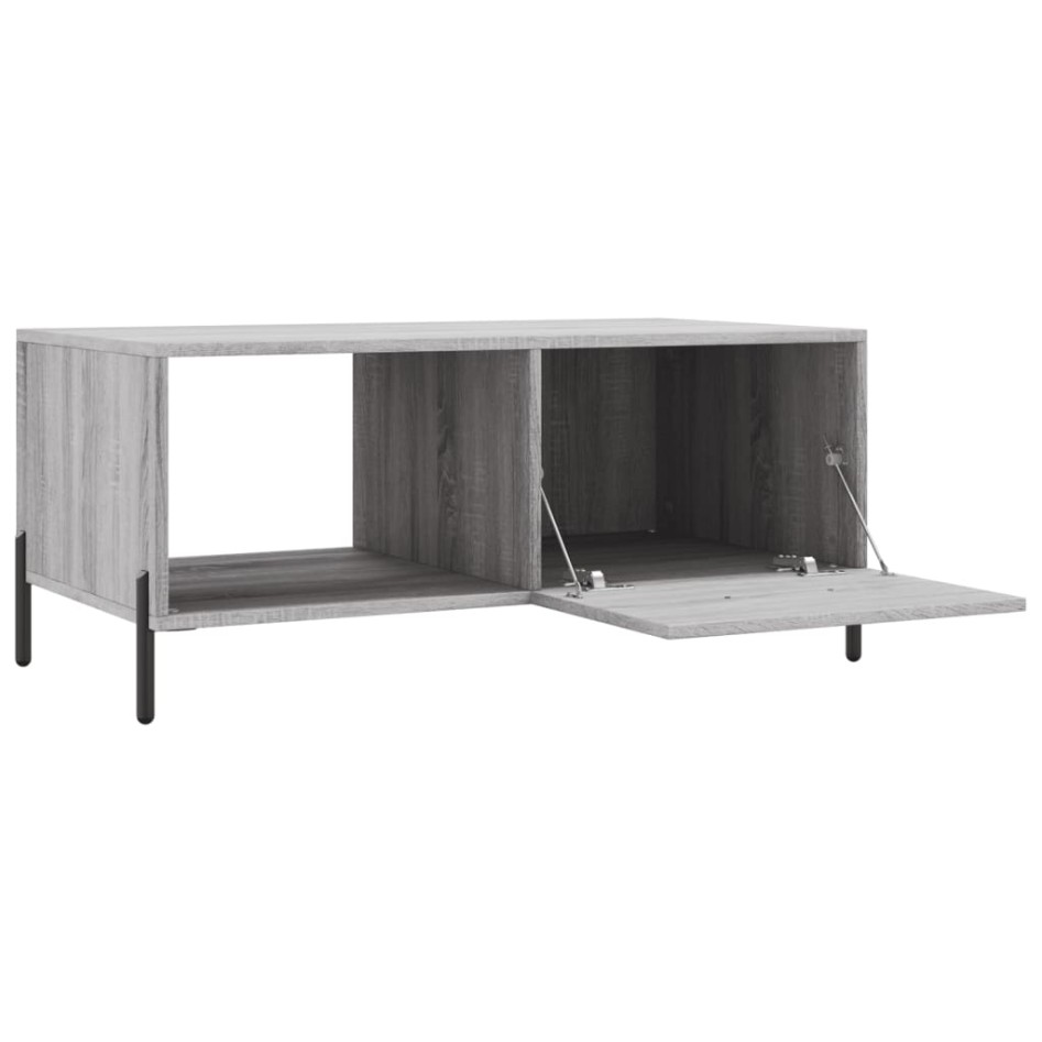 Mesa de centro madera contrachapada gris Sonoma 90x50x40