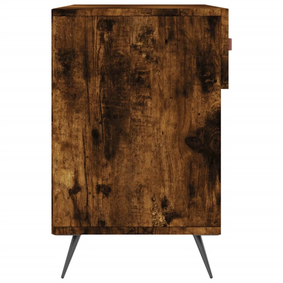 Banco zapatero madera de ingeniería roble ahumado 102x35x55