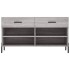 Banco zapatero madera de ingeniería gris Sonoma 102x35x55