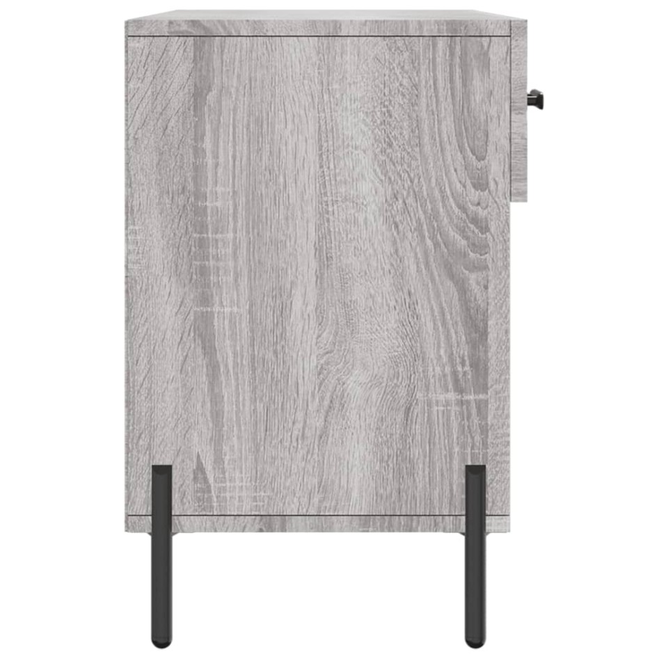 Banco zapatero madera de ingeniería gris Sonoma 102x35x55