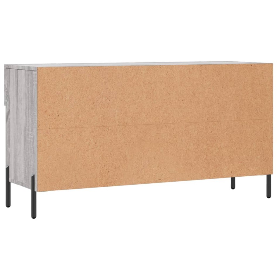 Banco zapatero madera de ingeniería gris Sonoma 102x35x55