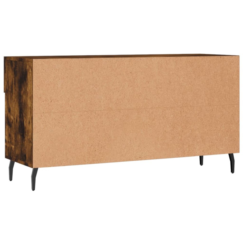 Banco zapatero madera de ingeniería roble ahumado 102x35x55