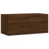 Armario de pared madera ingeniería marrón roble 80x36,5x35