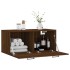 Armario de pared madera ingeniería marrón roble 80x36,5x35