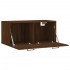Armario de pared madera ingeniería marrón roble 80x36,5x35