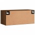 Armario de pared madera ingeniería marrón roble 80x36,5x35