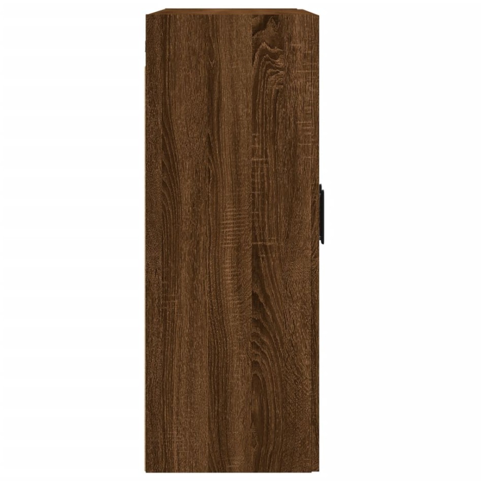 Armario de pared madera ingeniería roble marrón 69,5x34x90