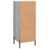 Aparador madera de ingeniería gris Sonoma 34,5x34x90